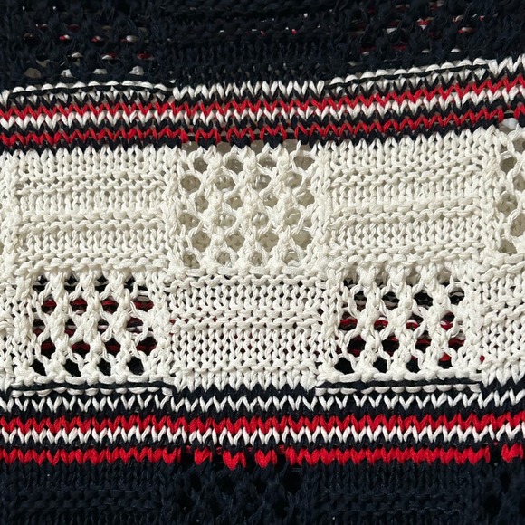 Banana Republic Open-Knit Stripe Sweater Women's Medium NWOT Never Worn‎ - Picture 3 of 8